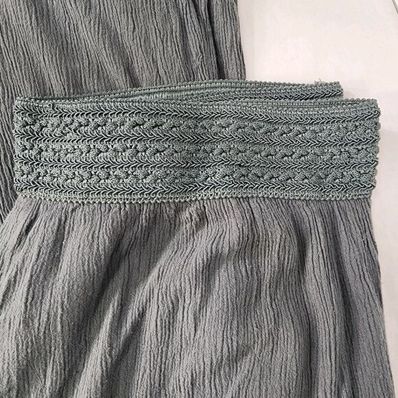 Soft Surroundings Pants Womens Size PL Pull On Gauze Green Wide Legs Coastal - Picture 6 of 11